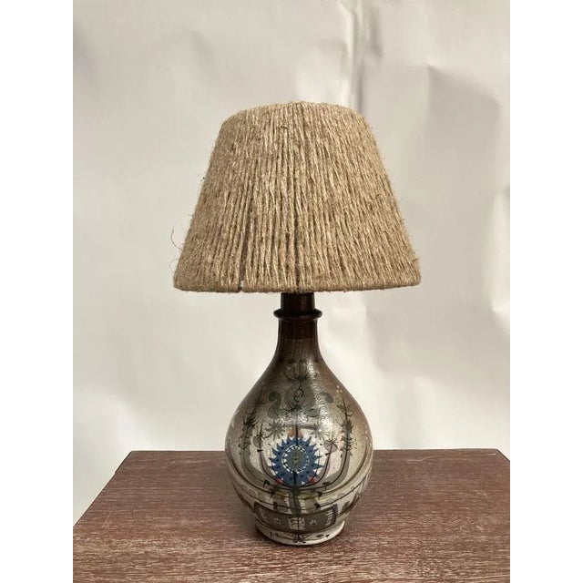 Beige Ceramic Lamp from Quimper, 1960s For Sale - Image 8 of 8