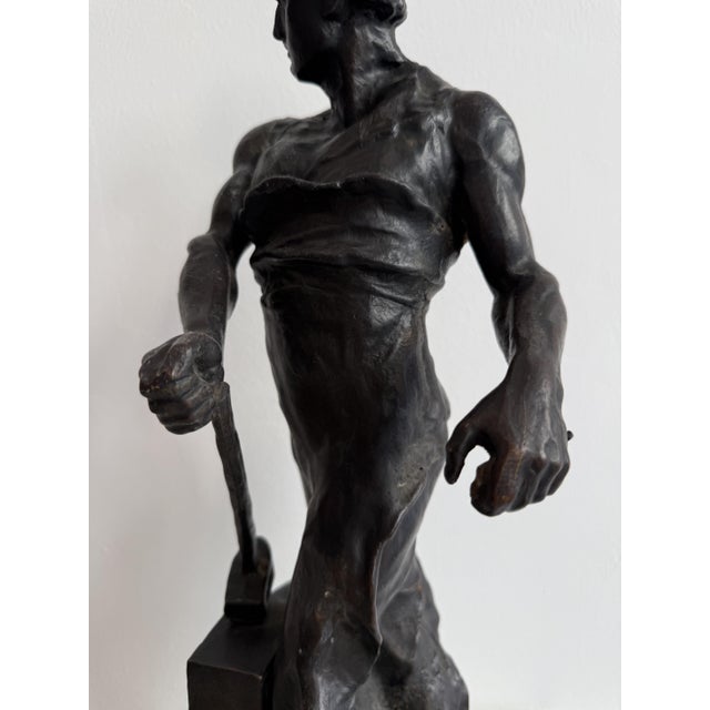 Blacksmith, 19th Century, Bronze For Sale - Image 9 of 16