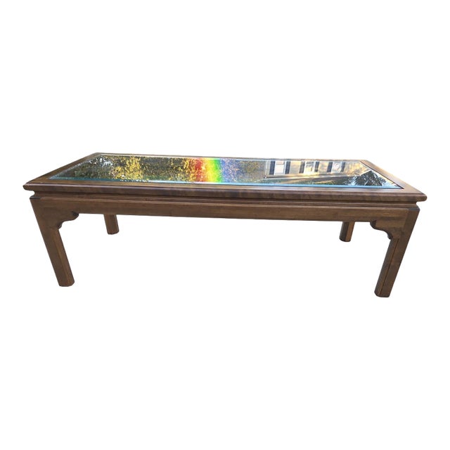 Ethan Allen Vintage Canova Collection Coffee Table Campaign Style Solid Cherry For Sale