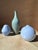 Handmade Light Blue Studio Ceramic Vases from Manufaktur Töpferhof Römhild, Thuringia, Germany, 1970s, Set of 2 For Sale - Image 12 of 15