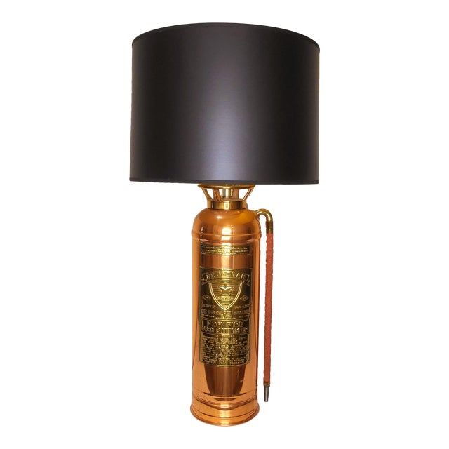 Antique Fire Extinguisher Lamp With Shade Chairish
