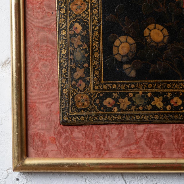Persian Paint Lacquered Book Cover, 19th Century For Sale In Savannah - Image 6 of 10