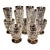 Mid 20th Century Indiana Glass Colony Whitehall Cubist Glasses - Set of 11 For Sale