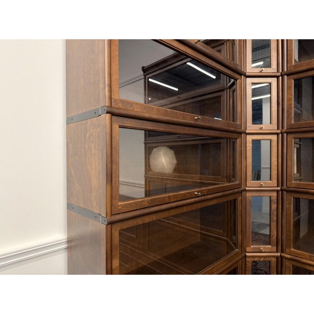 English Corner Bookcase in Burl Wood For Sale - Image 12 of 18