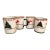 Vietri Ucello Rosso Christmas Mugs- Set of 4 For Sale