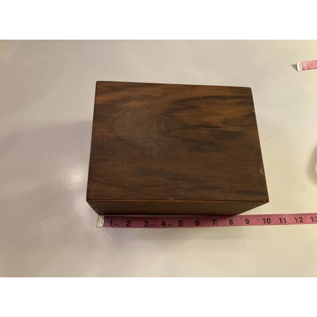 1970s Rosewood Art Shadowbox Container for Hanging or Display For Sale - Image 11 of 12