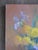 Mid 20th Century Mid 20th Century Yellow and Purple Floral Still Life Painting For Sale - Image 5 of 7