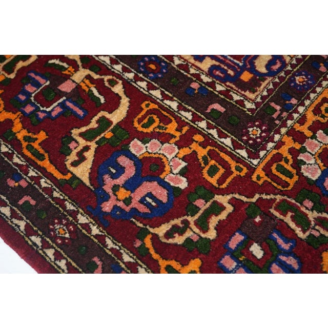 Royal Blue Vintage Isfahan Rug 4'9'' X 6'10'' For Sale - Image 8 of 12