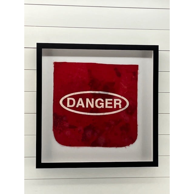 1970s Vintage Danger Flag For Sale - Image 5 of 6
