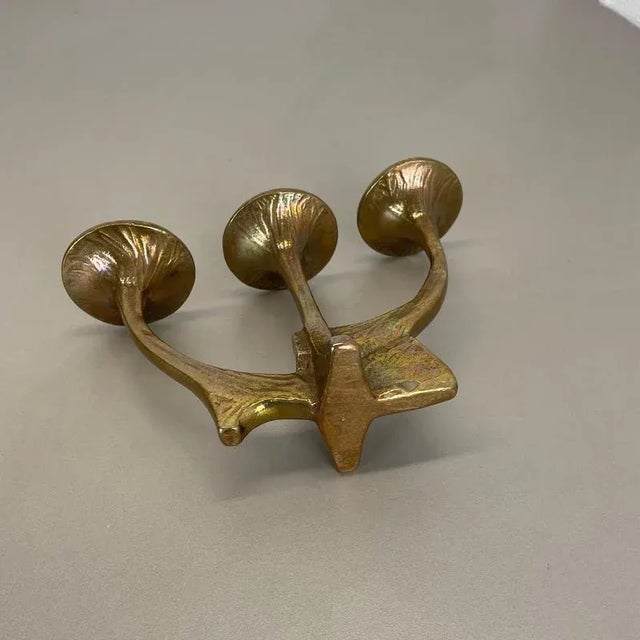 Mid-Century Brutalist Bronze Candleholder from Michael Harjes, Germany, 1960s For Sale - Image 14 of 15