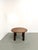 Antique round dining table with four solid round legs. We love the overall 1950s look (it was likely made later), with its...
