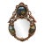 Gold Frame Mirror With Painted Scenes Details For Sale