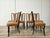 A refined set of six Italian chairs from the 1950s, attributed to Vittorio Dassi, featuring an elegant, sculptural line...