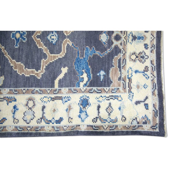 Turkish Modern Turkish Oushak Rug 3'2" x 21'5" For Sale - Image 3 of 8