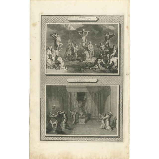 Pieter Mortier, The Passion of Christ, 1700, Paper, Set of 6 For Sale - Image 4 of 9