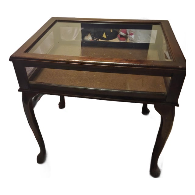 1980s Mahogany Bombay Company Curio Table For Sale