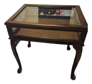 1980s Mahogany Bombay Company Curio Table