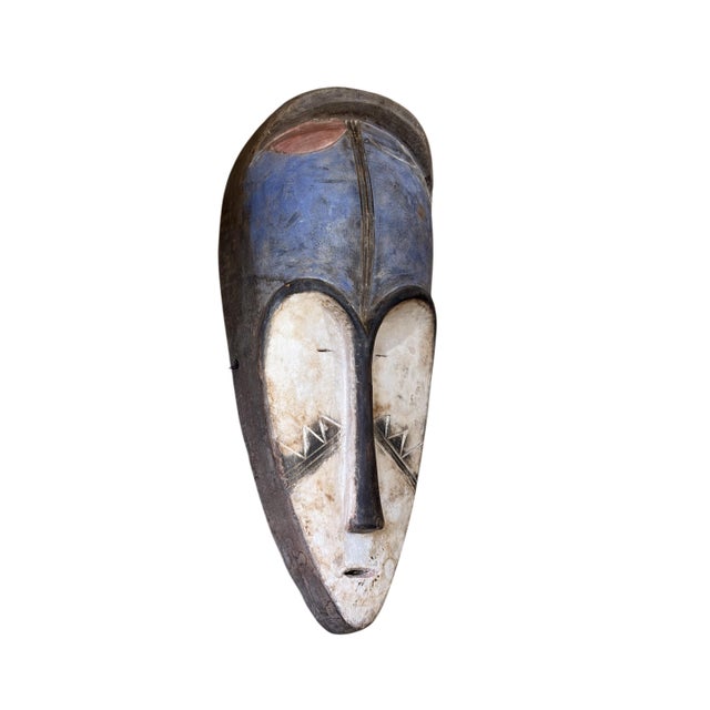 Vintage Large Fang Mask Elongated Face Gabon African Mask 23" H For Sale - Image 4 of 8