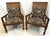 Mid-Century Modern Antique Teak and Cane Arts & Crafts Style Plantation Chairs With Dowel Construction- A Pair For Sale - Image 3 of 18