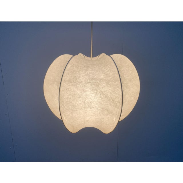 Mid-Century German Cocoon Pendant Lamp from Goldkant Leuchten, 1960s For Sale - Image 6 of 18
