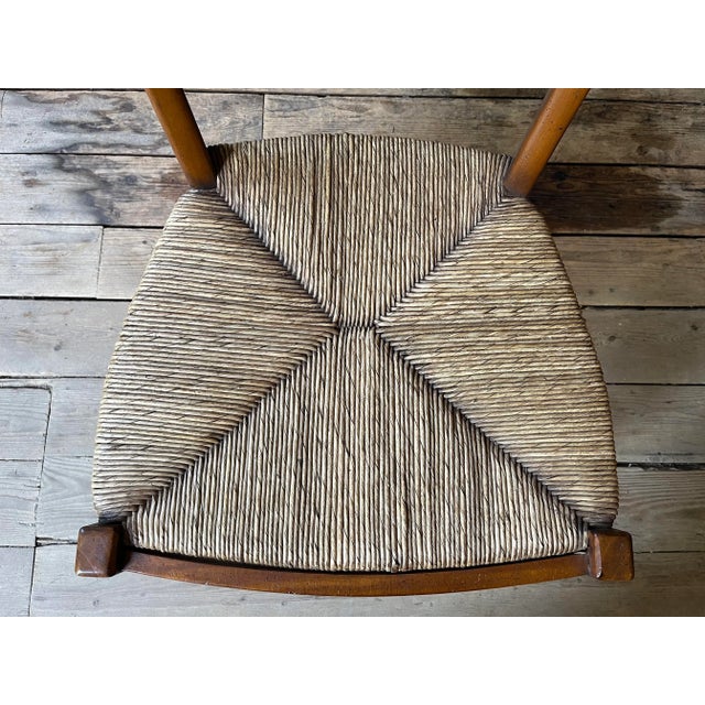 Cherry Side Chairs With Rush Seat - Set of 2 For Sale - Image 11 of 11