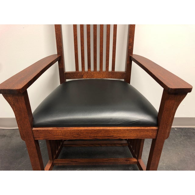 Le Meuble Villageois Mission Oak Dining Set Table + 6 Chairs Chairish