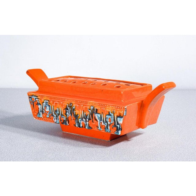 Ceramic Enamelled Ceramic Incense Burner by Roberto Rigon For Sale - Image 7 of 18