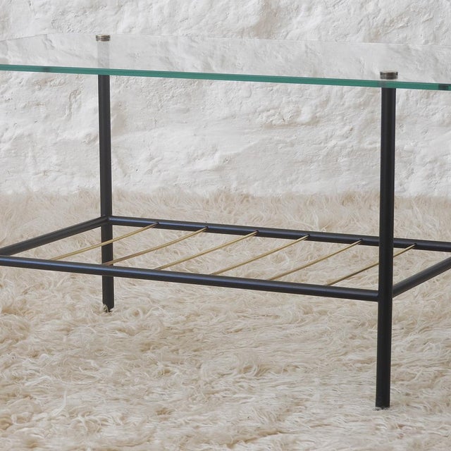 1950s Mid-Century Coffee Table with Magazine Rack in the style of Pierre Guariche, France, 1950s For Sale - Image 5 of 13