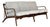 Teak 3-Seater Sofa With Spindle Back and Fabric Cushions Danish Mid-Century Modern 1960s For Sale