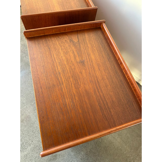 1960s Borge Mogensen for Povl Dinesen Mid Century Modern Nightstands, A Pair For Sale - Image 9 of 12