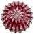 Bohemian Globe Vase in Ruby-Red Cut-to-Clear Collard Crystal with Geometric Decoration, 1950 For Sale - Image 6 of 9