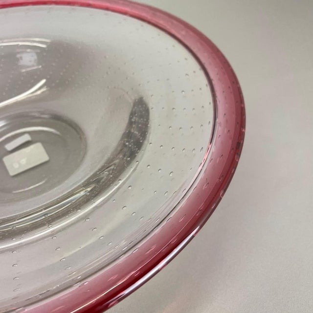 German Glass Bowl by Karl Wiedmann for WMF, 1960s For Sale - Image 9 of 18
