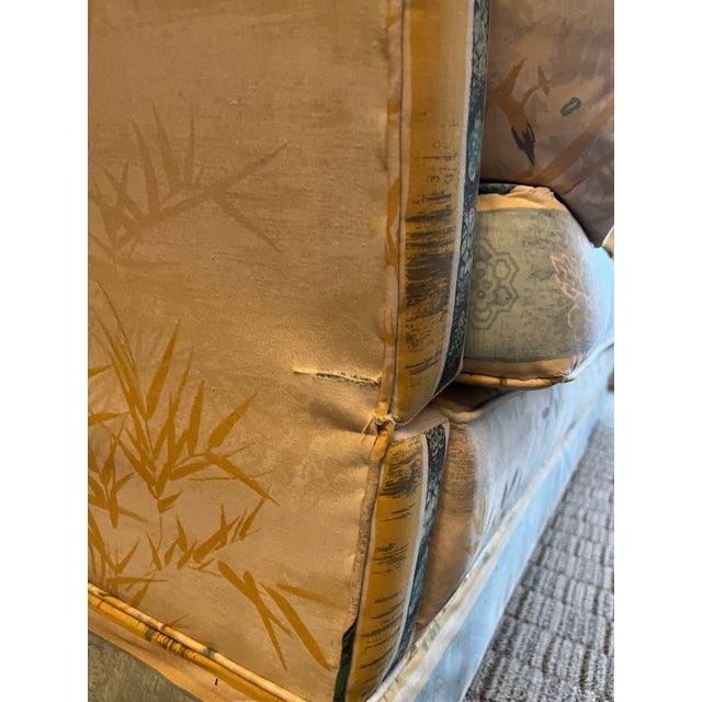 Wood Luxurious Vintage Knole Drop-Arm Sofa, Custom-Made in Uk. Comfort With Style! For Sale - Image 7 of 10