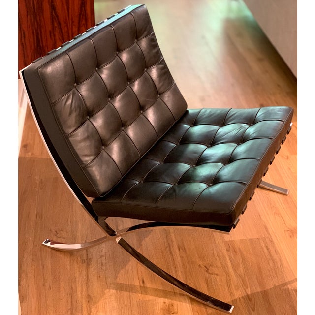 Barcelona Chair by Ludwig Mies van der Rohe for Knoll International, 1980s For Sale - Image 14 of 14