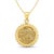 Contemporary Lady Liberty 1/10OZ Fine Gold Medallion with Diamond Halo 16" For Sale - Image 3 of 5