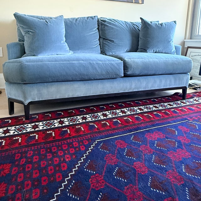 2010s Baker Furniture Celestite Two Cushion Sofa; 2 Available For Sale - Image 5 of 8