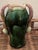 A charming small-scale 5" majolica vase in the French Art Nouveau naturalistic style, with a hand-modeled iris in high...