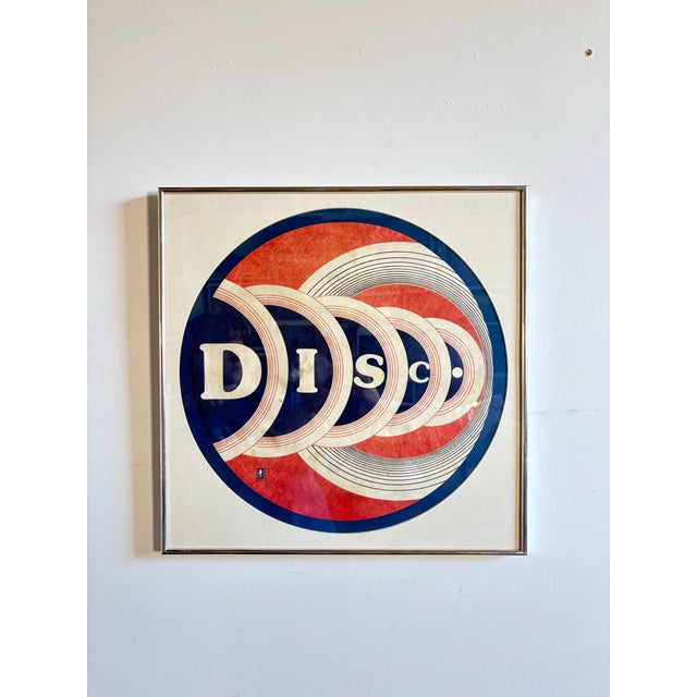 Mid-Century Modern Vintage Noble & Cooley "Disc" Op-Art Bass Drum Graphic For Sale - Image 3 of 12