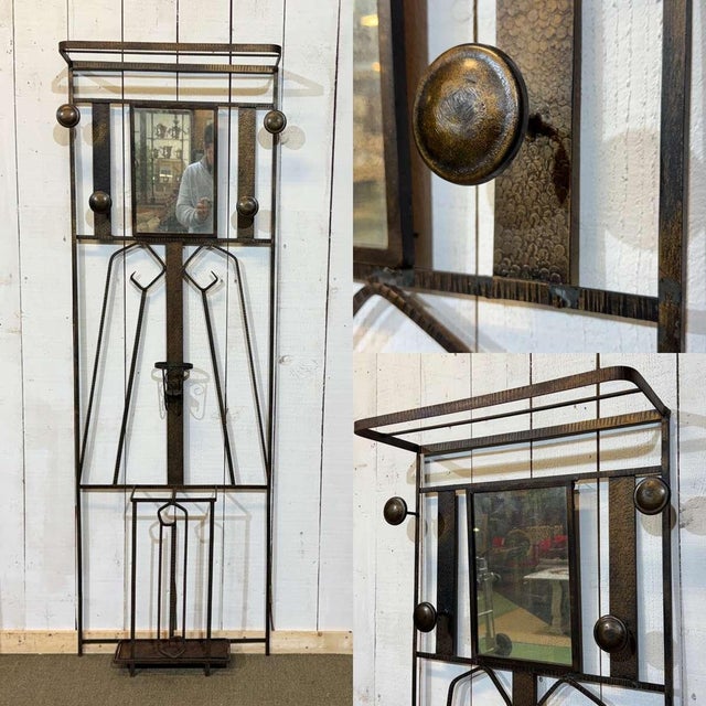 Art Deco Iron Coat Rack, 1960s For Sale - Image 12 of 13