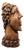 Brutalist Terracotta Sculpture of Elongated Face, 20th Century For Sale