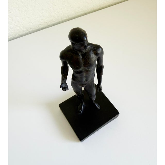 Traditional Mid 20th Century Greco Roman Male Sculpture, Metropolitan Museum of Art Reproduction For Sale - Image 3 of 8
