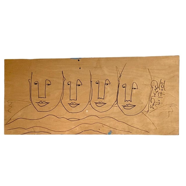 Original Painting Crows by Eric Legge Folk Art, Outsider Art For Sale - Image 4 of 5