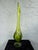 Mid-Century Modern 1960s Viking Epic 6-Petal Emerald Green Art Glass Footed Swung Vase — 20” For Sale - Image 3 of 8