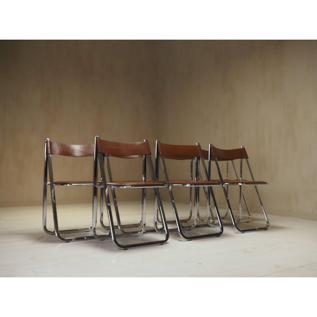 Tamara Folding Chairs from Arrben, 1970s, Set of 7 For Sale - Image 6 of 12