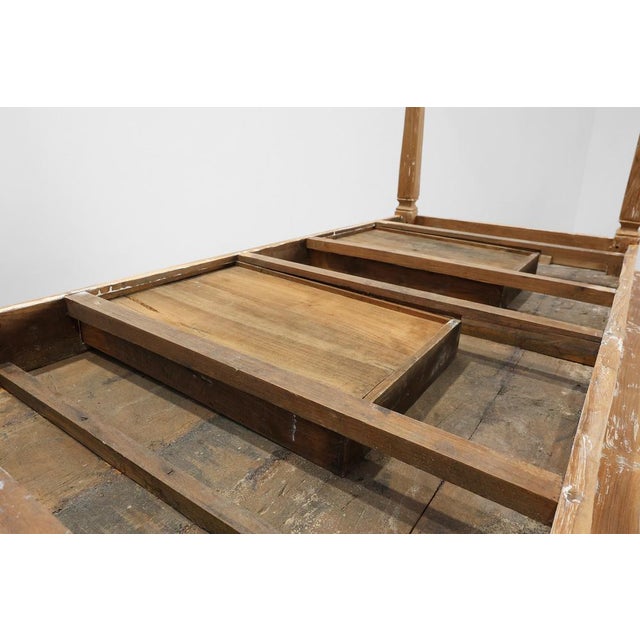 Large French Provincial Farm Table in Elm Wood, France, 1850 For Sale - Image 13 of 16