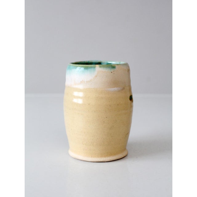 Ceramic Vintage Coastal Studio Pottery Mug For Sale - Image 7 of 11