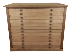 Vintage Drawer Cabinet in Oak