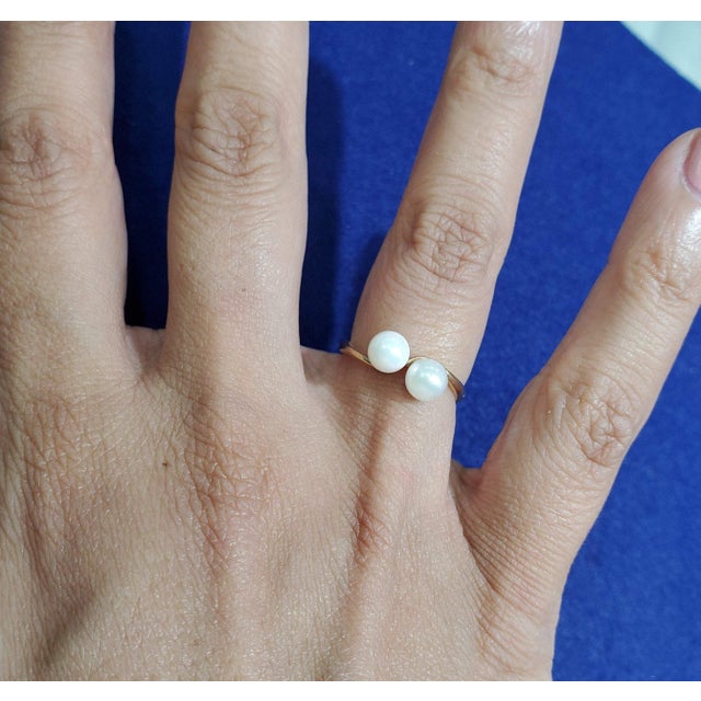 ♥ Product Summary ♥ Main Stone: Pearl Band Material: 14k Yellow GoldSize of Pearl: 5mm