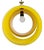 Yellow Eclisse Hanging Lamp by Nason for Mazzega For Sale