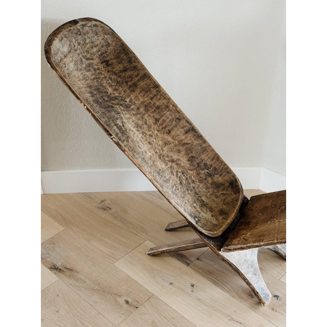 Antique Hand Carved Senufo Stargazer Chair For Sale In Denver - Image 6 of 12
